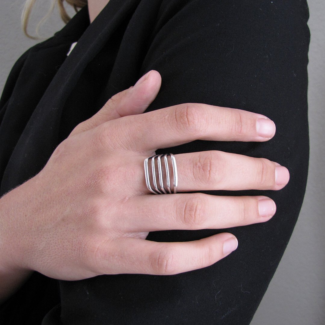 Ornamental Things • Line Ring • Silver