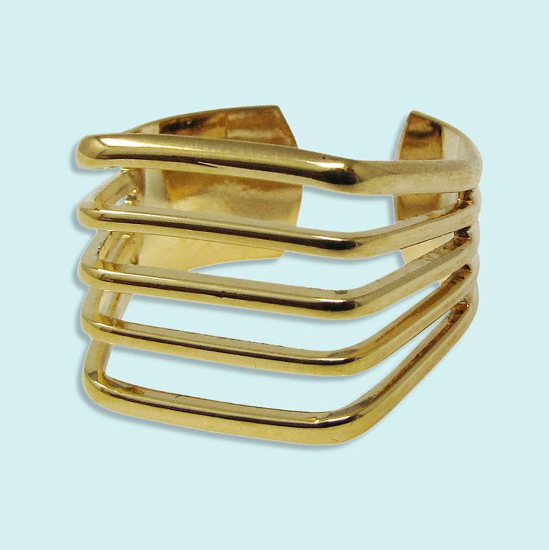Ornamental Things • Line Ring • Gold