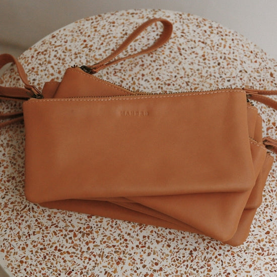 Mandrn • The Arlo Wristlet • Camel • Pick Your Size