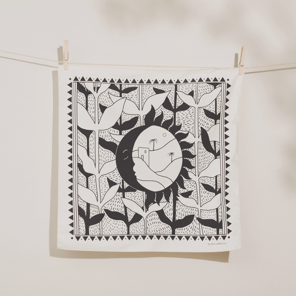 Elana Gabrielle Bandana Mesa Charcoal