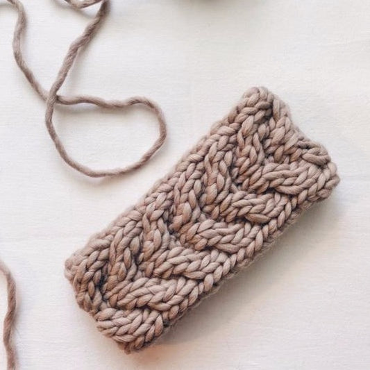 DeRoucheau Handmade Knitwear • Cable Knit Headband • Pick Your Color