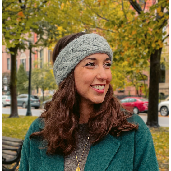 DeRoucheau Handmade Knitwear • Cable Knit Headband • Pick Your Color