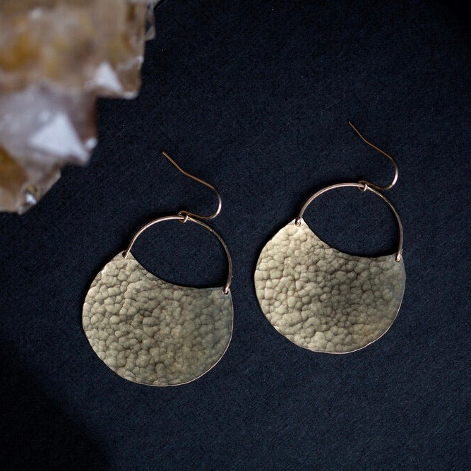 Desert Moon Design • Vana Dangles Earrings • Brass