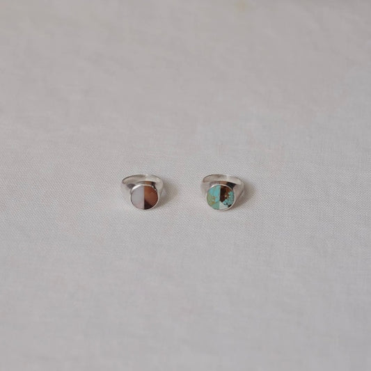 Sarah Safavi • Peace Signet Ring • Desert Stone • Sterling Silver