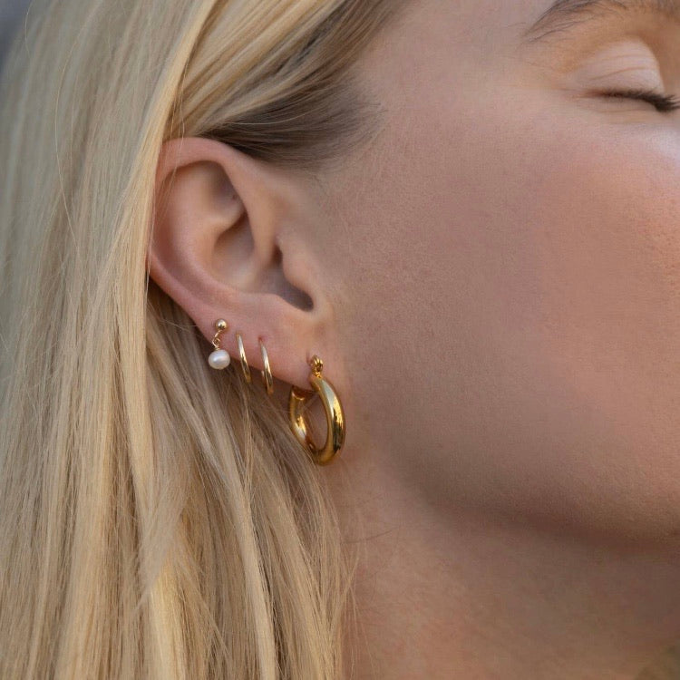 Teeny Tiny Hoop Earrings • 14K Gold Fill