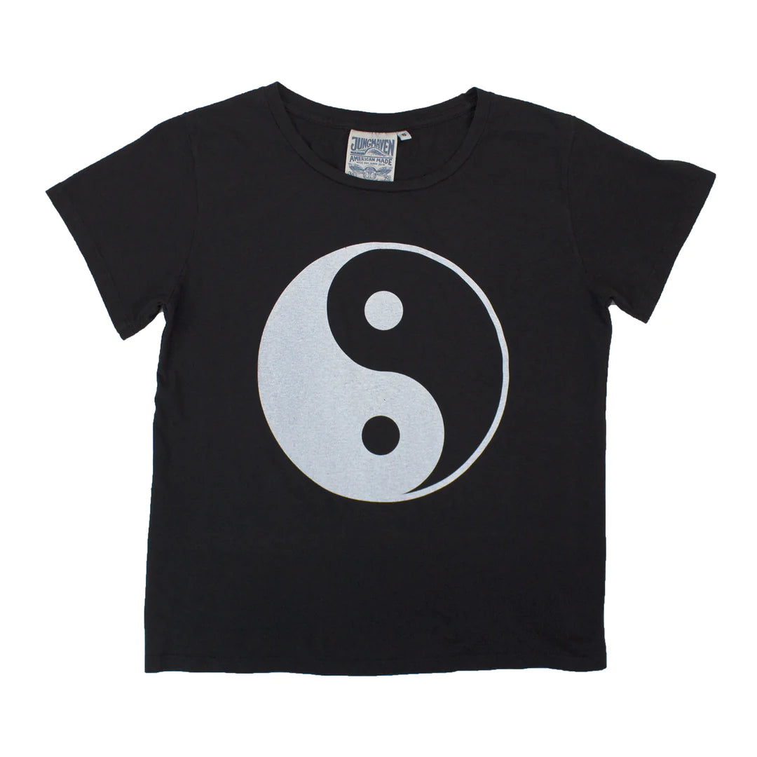 Jungmaven • Yin Yang Ojai Tee • Washed Black