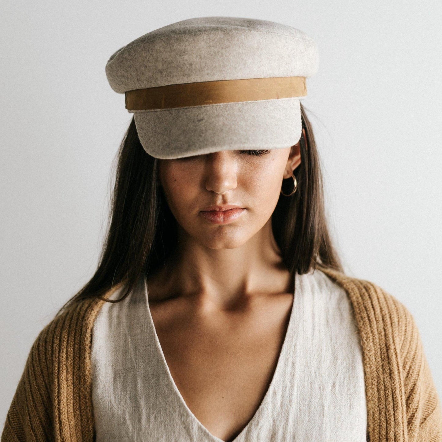 Gigi Pip • James Felt Cap with Leather Band