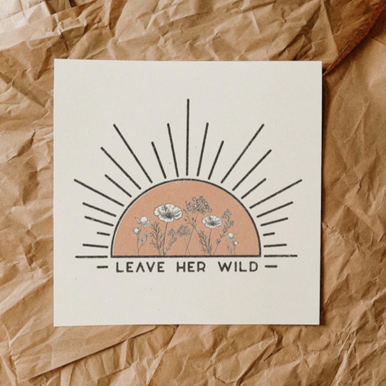 ColorbloKC • Leave Her Wild • Art Print 12x12"