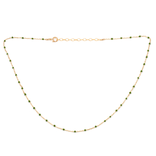 Dainty Enamel Choker Necklace • 14K Gold Fill • Pick Your Color