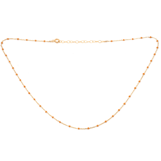 Dainty Enamel Choker Necklace • 14K Gold Fill • Pick Your Color