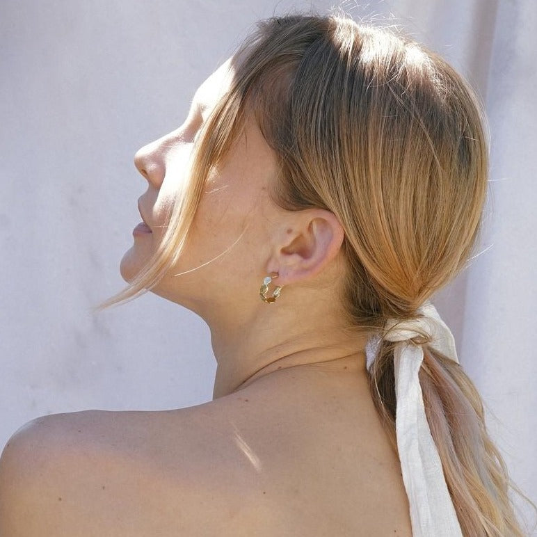 Goldelux • Reverie Hoop Earrings • Sterling Silver