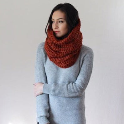DeRoucheau Handmade Knitwear • Knit Cowl Scarf • Pick Your Color