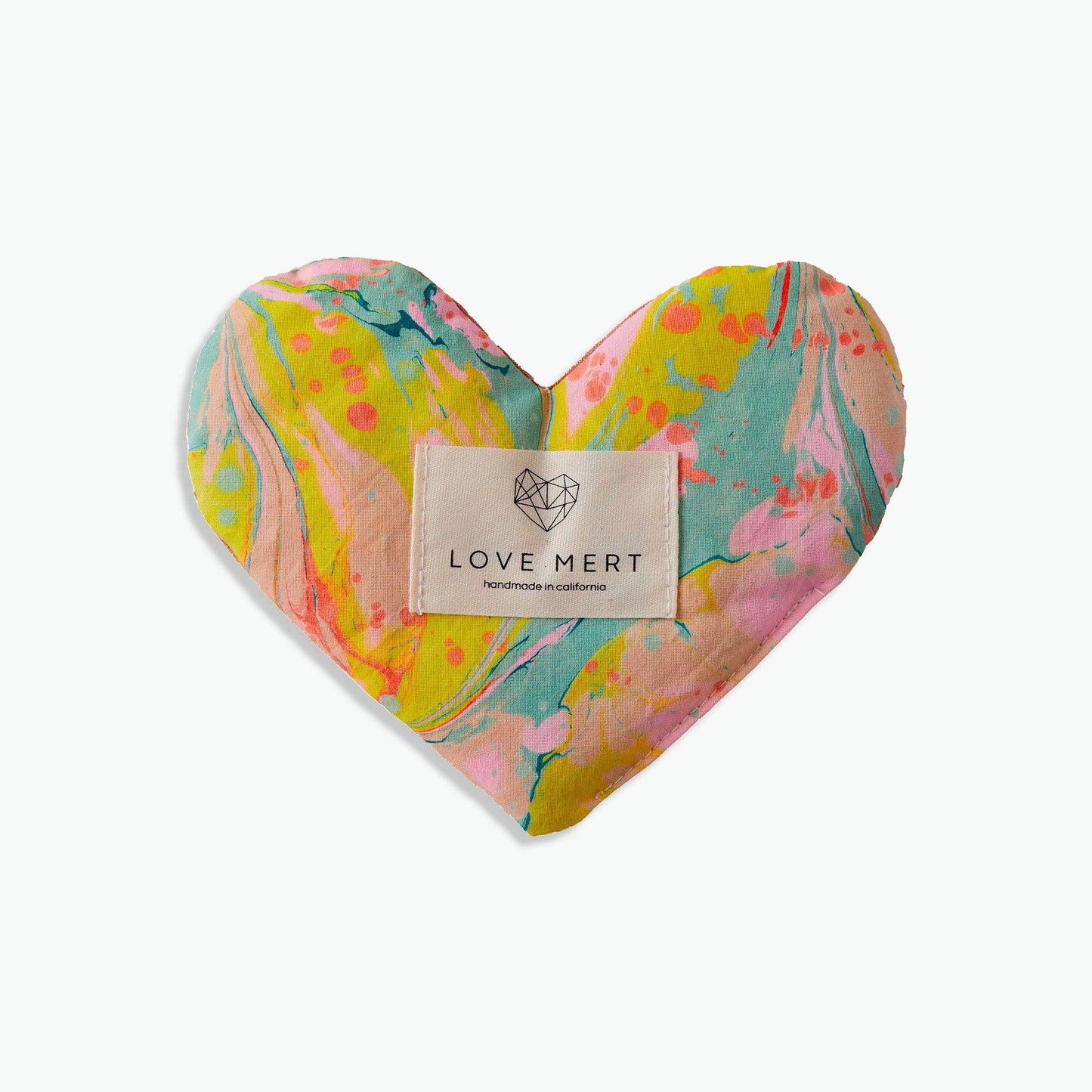 Love Mert • Eye Pillow • Hand Marbled Fabric • Lavender & Flax Seed • Pool