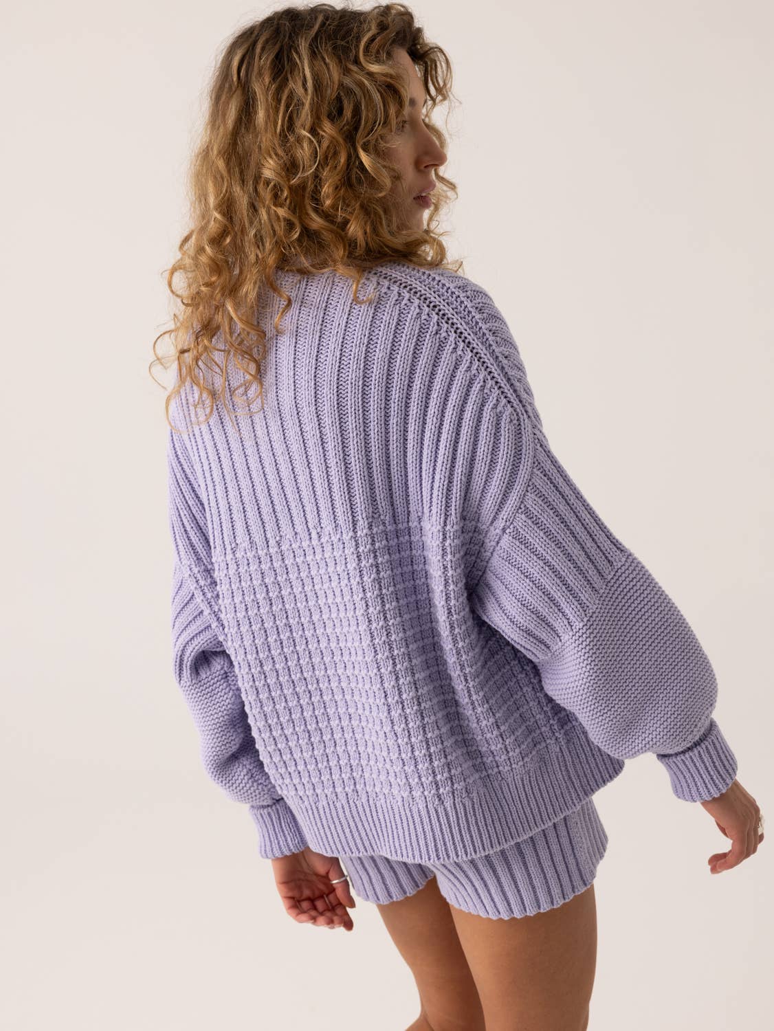 The Knotty Ones • Delčia Cotton Sweater • Lilac