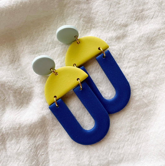 Meadow & Mae • Billie Statement Earrings • Aquatic