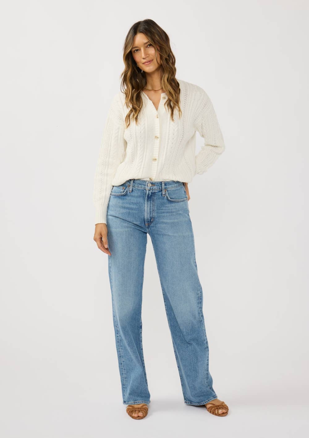 Cotton Cardigan • White