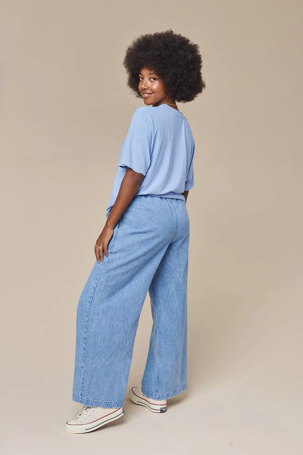 Jungmaven • Disco Wide Leg Denim • Dark Wash