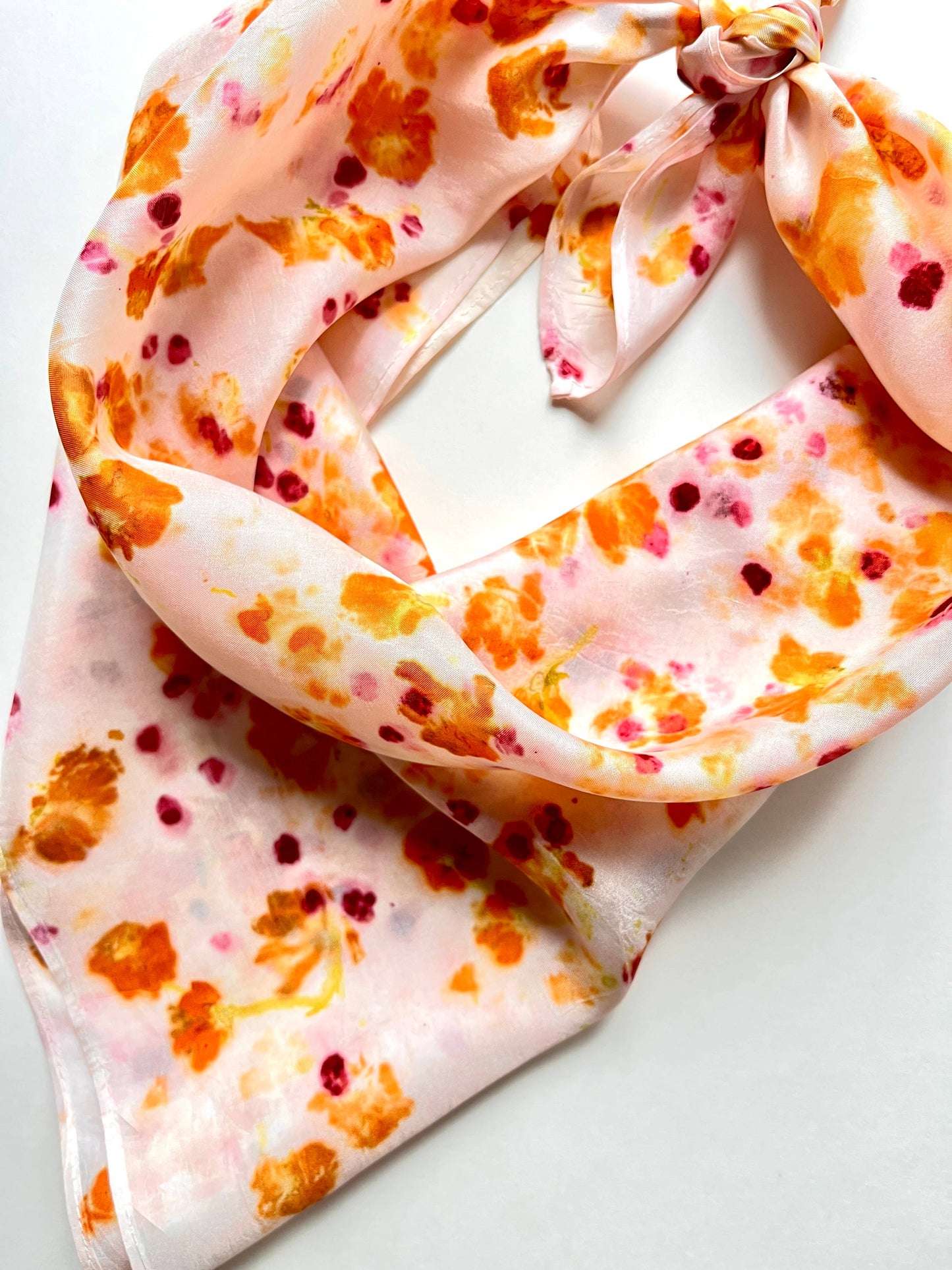 Vive Textiles • Naturally Dyed Silk Bandana Scarf • Cosmo Confetti