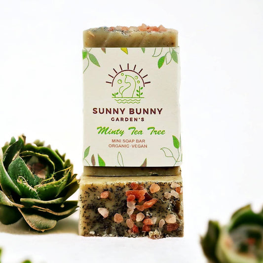 Sunny Bunny Mini Vegan Soap Bar Mint & Tea Tree Oil