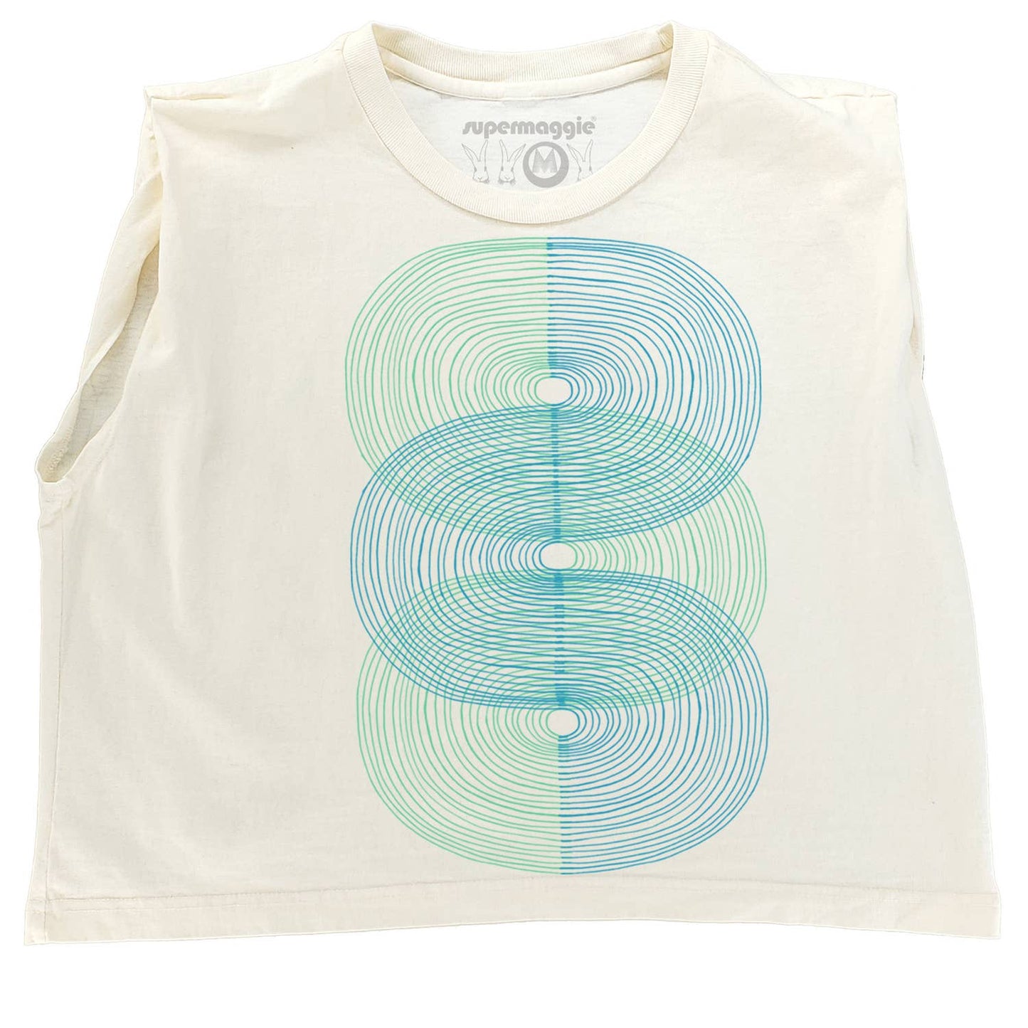 Double S Curve • Muscle Tee • Off White