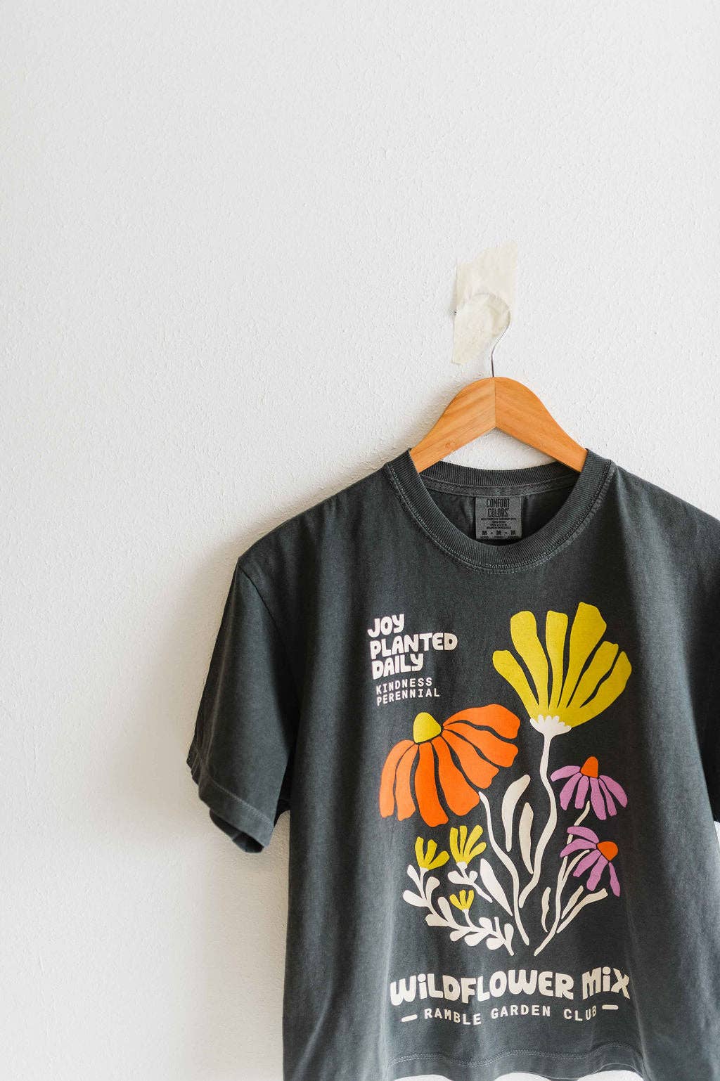 Cotton Tee • Joy Wildflower • Charcoal