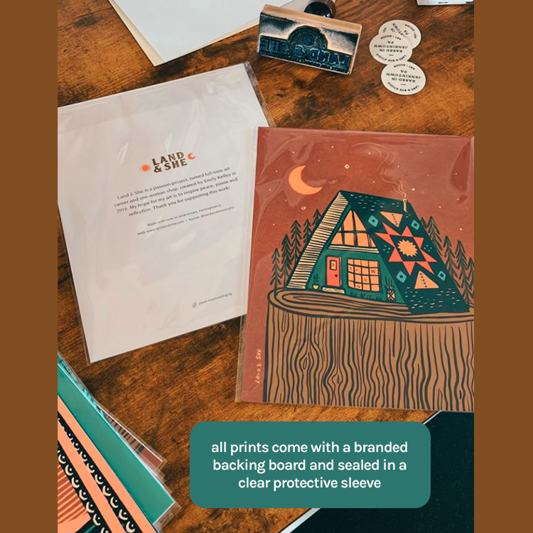 Land & She • Soaring • Art Print 8x8