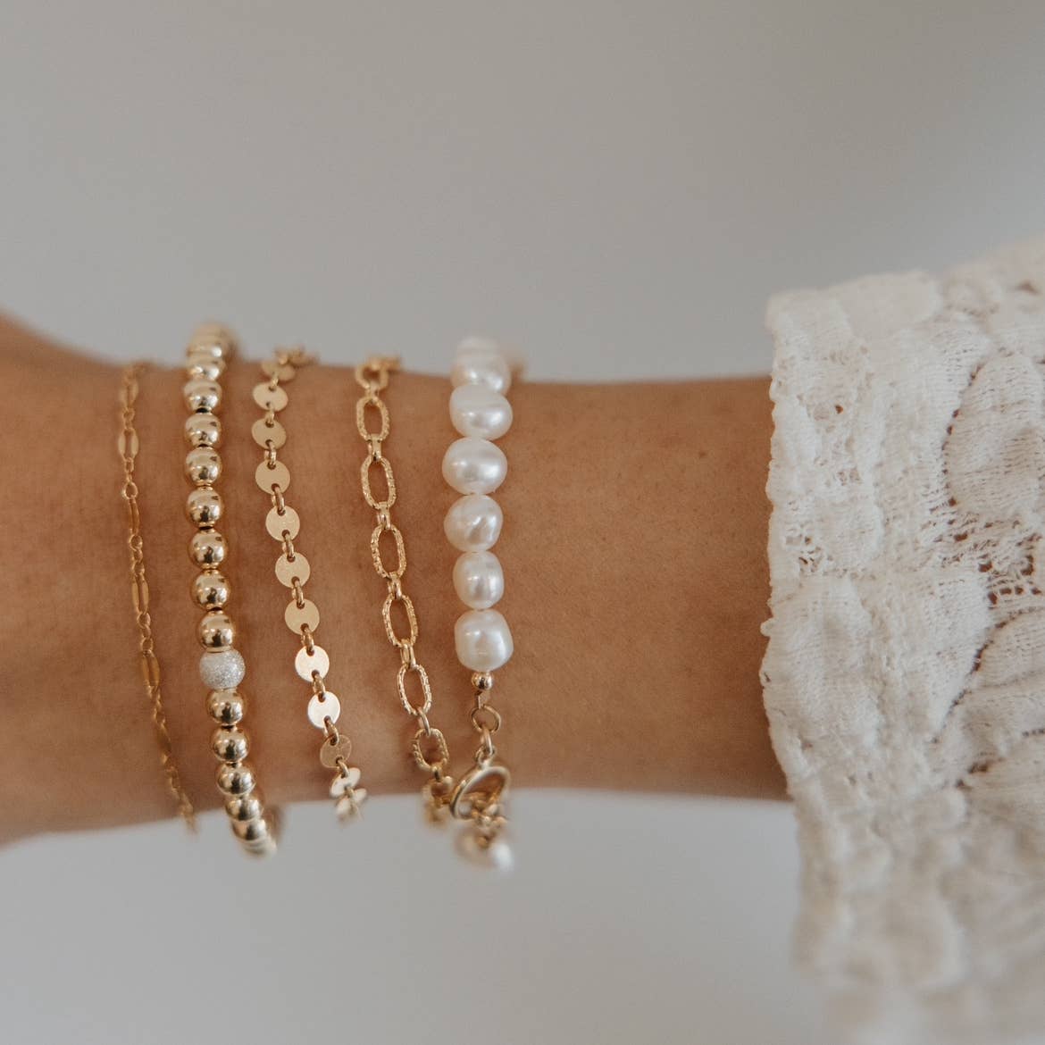 Pearl Toggle Bracelet • Gold Filled