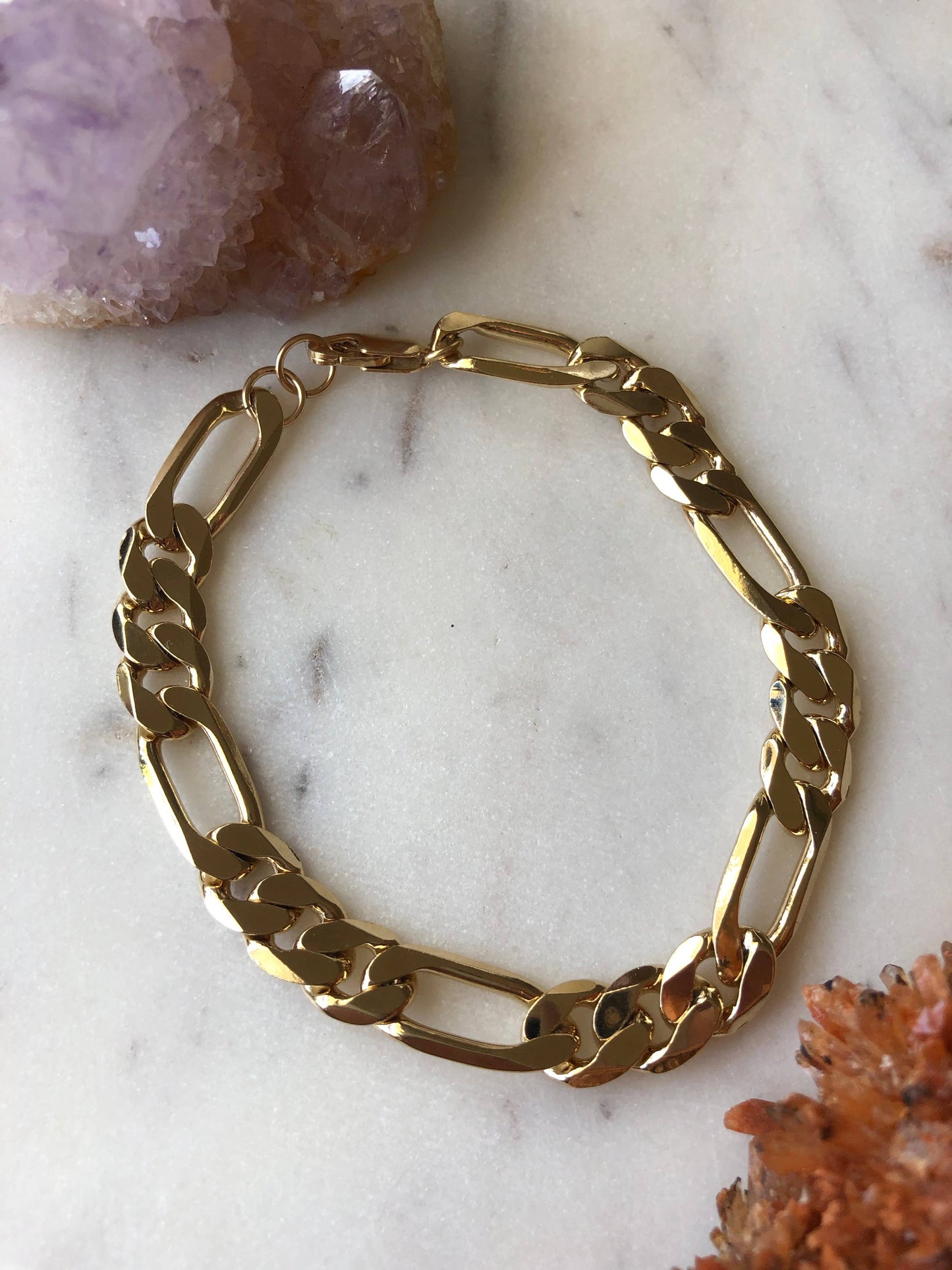 Ava Chunky Figuaro Chain Bracelet • 14K Gold Fill