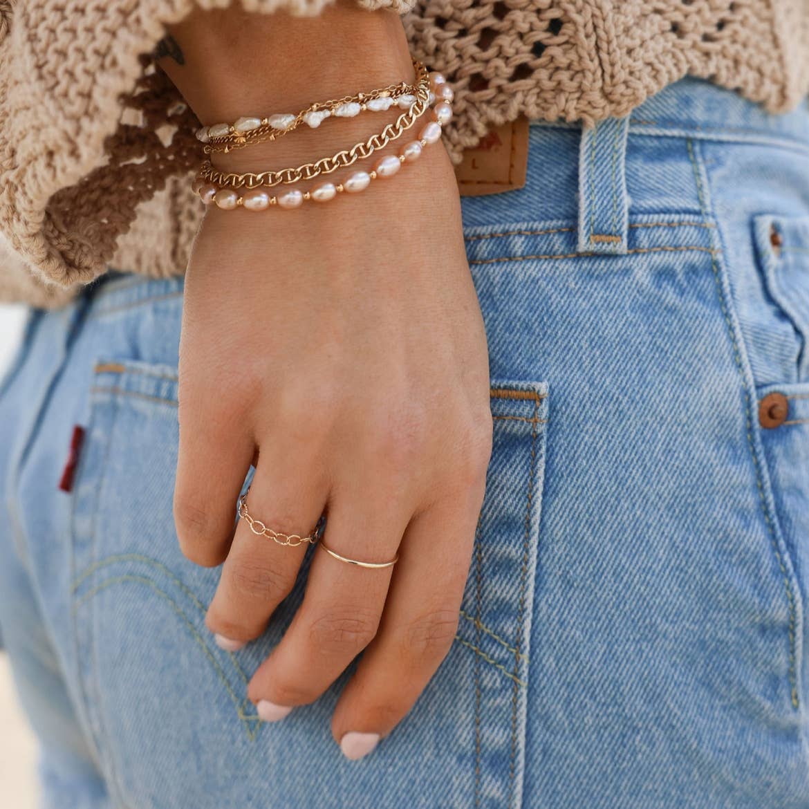 Stone Harbor Pearl Bracelet  • Gold Filled