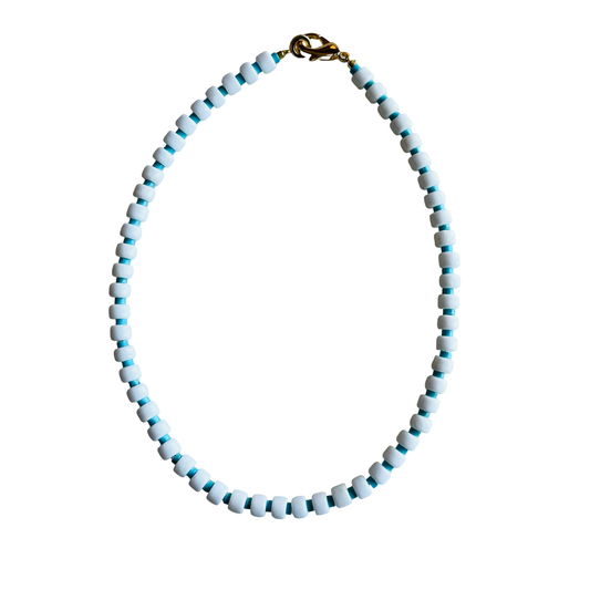 Cabana Gemstone Necklace • White