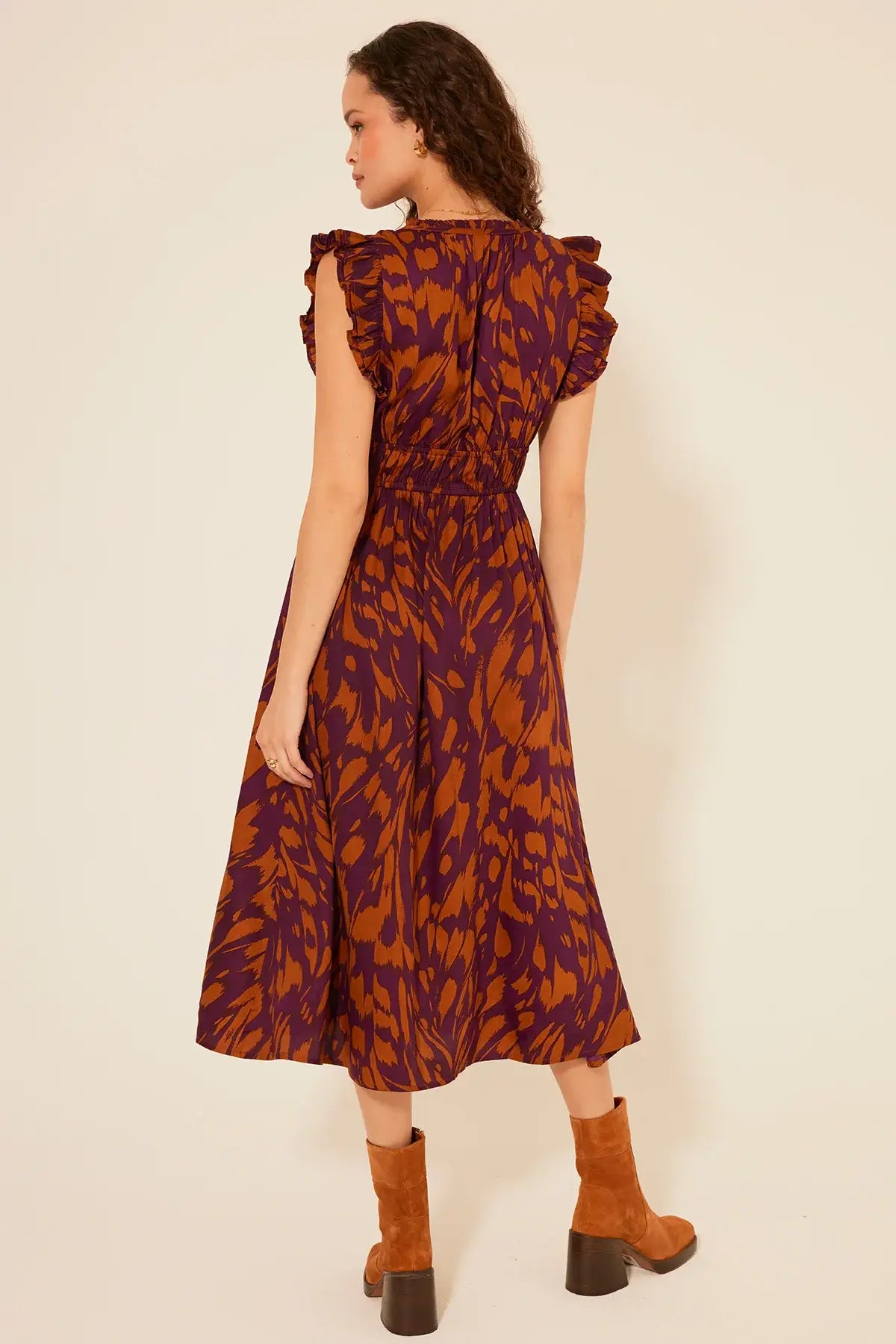 Paseo De Oro Dress • Flutter Print