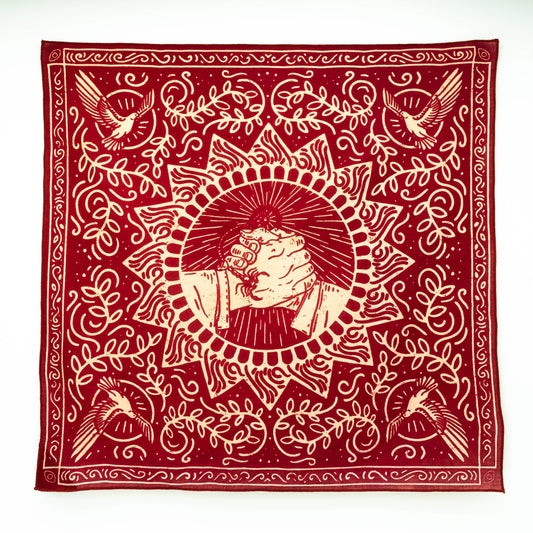 Organic Cotton Bandana • The Good Fight • Red