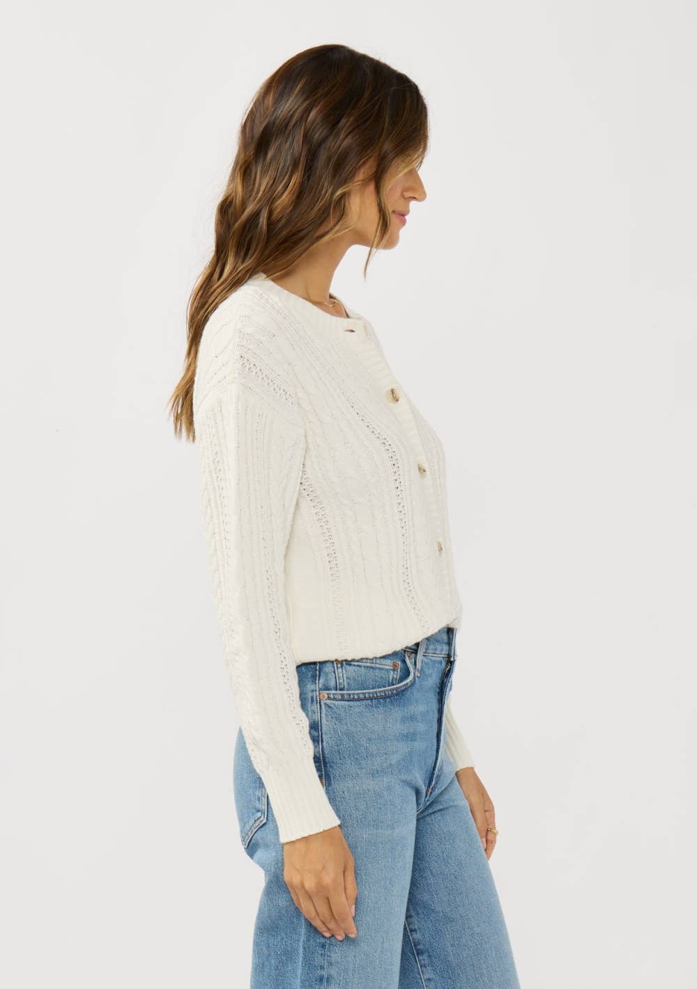 Cotton Cardigan • White