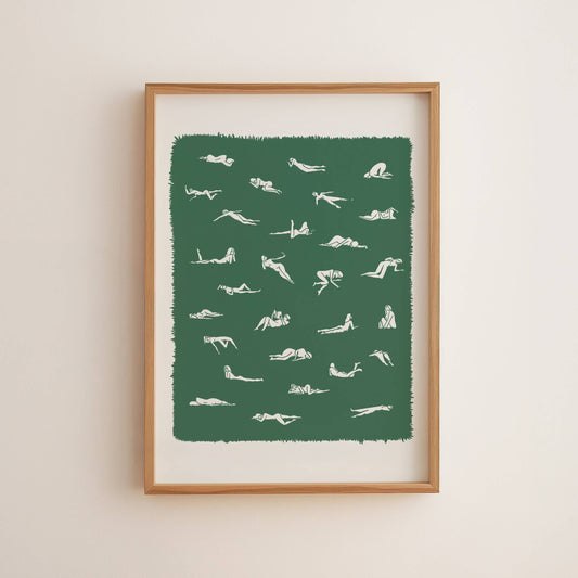 Ways To Lay In The Grass • Art Print 11x14