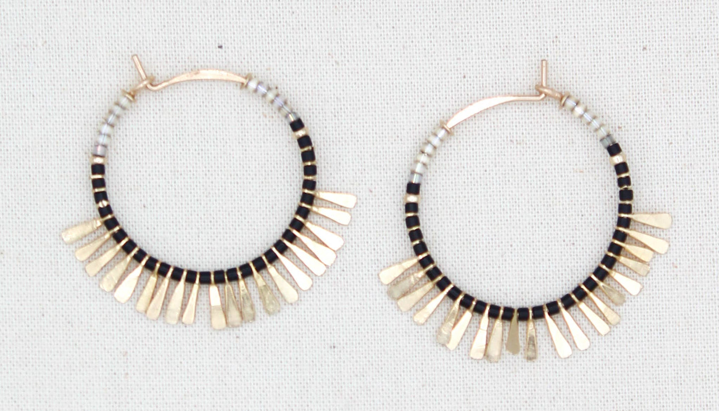 The Swell Life Radium Fringe Hoops 14K Gold Fill