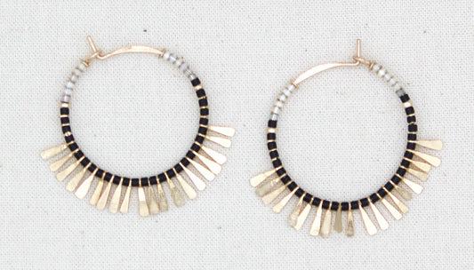 The Swell Life Radium Fringe Hoops 14K Gold Fill