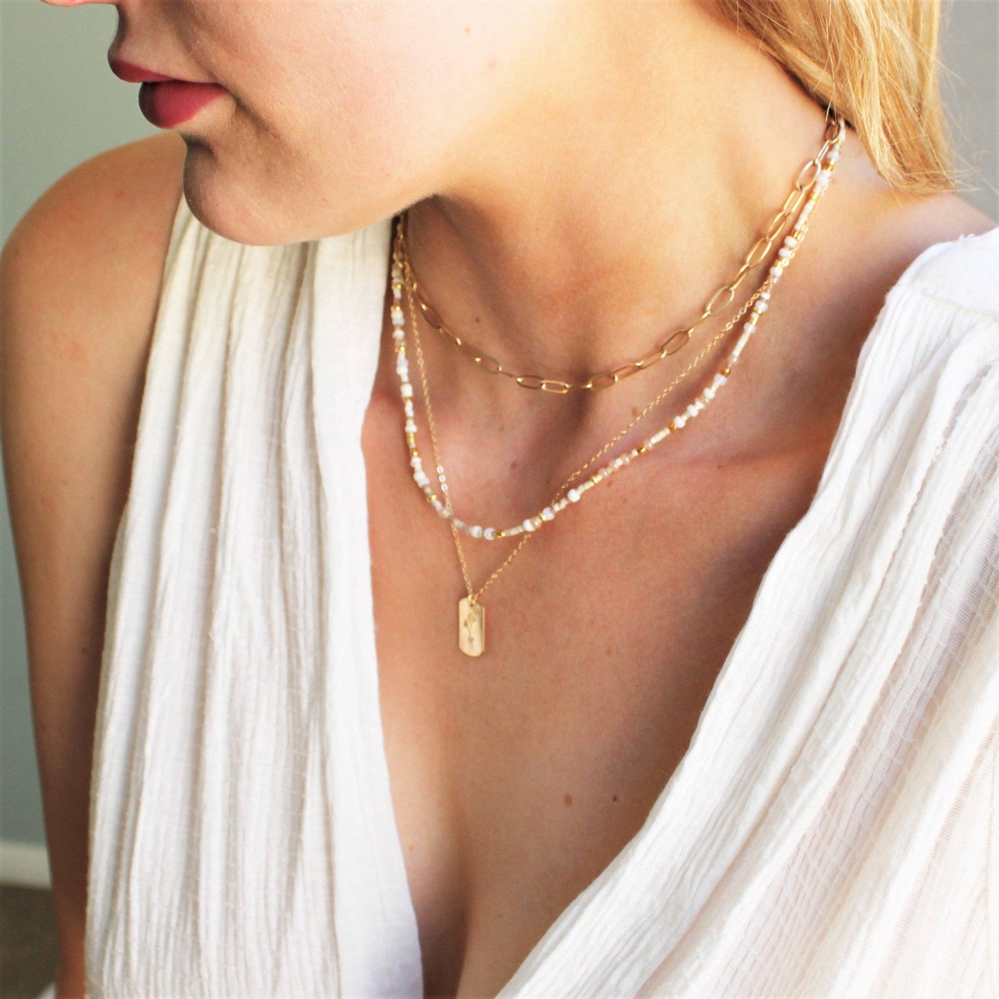 The Silver Wren • Unity Beaded Necklace • Choose Color