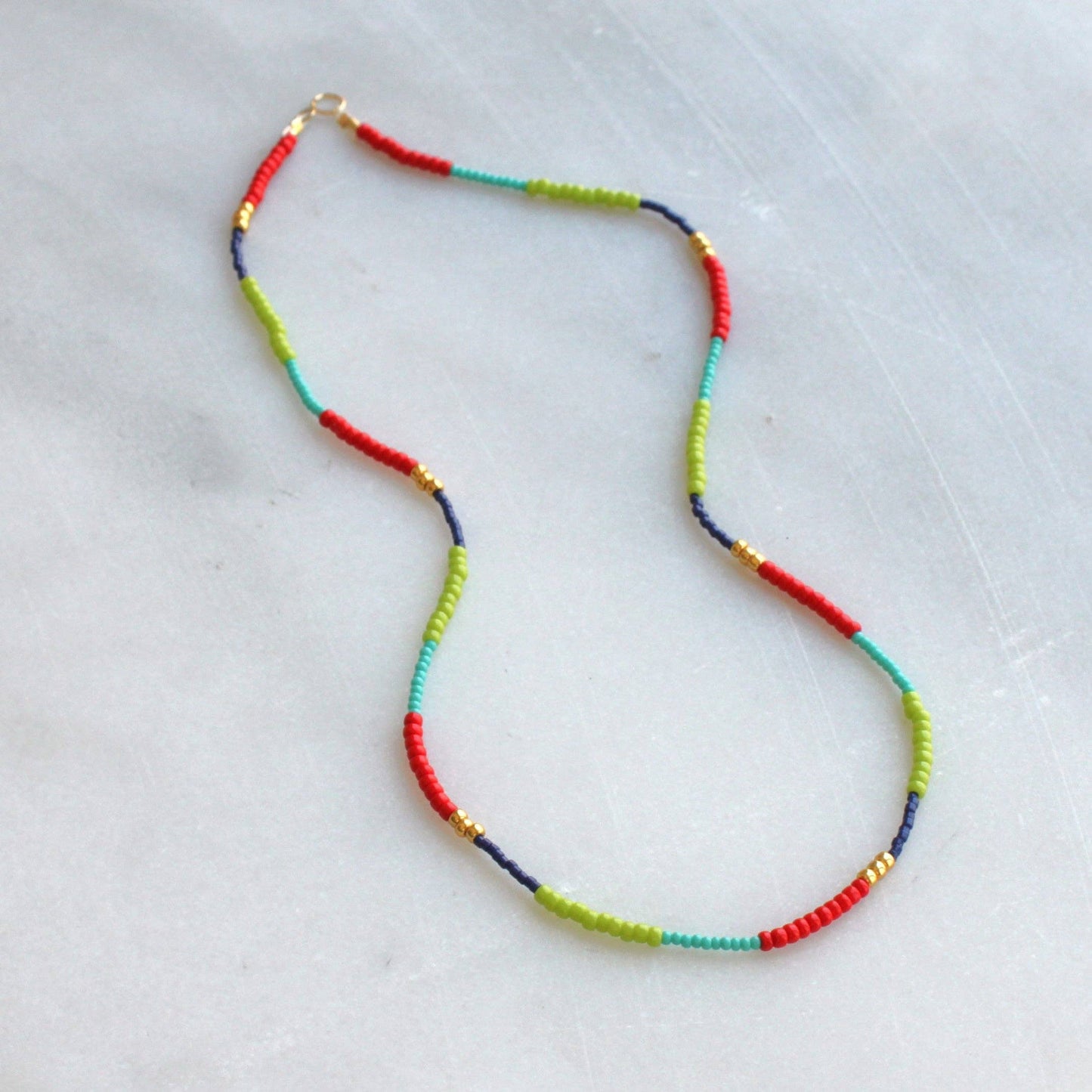 The Silver Wren • Lettie Seed Bead Necklace • Choose Color