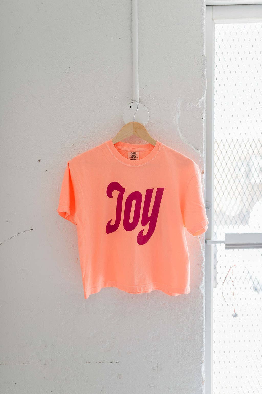 Ramble & Co. • Cotton Tee • Joy • Neon Cantaloupe