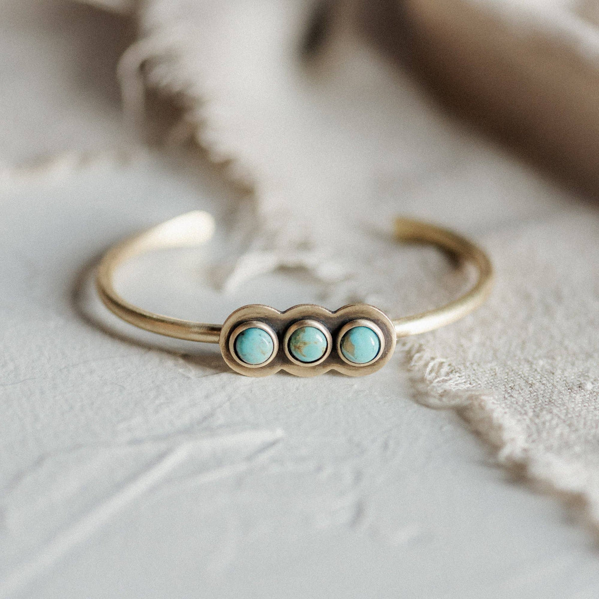 Common Form • Ramsey Cuff • Brass & Turquoise