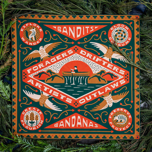 Cotton Bandana • Greenbelt • Forest Green