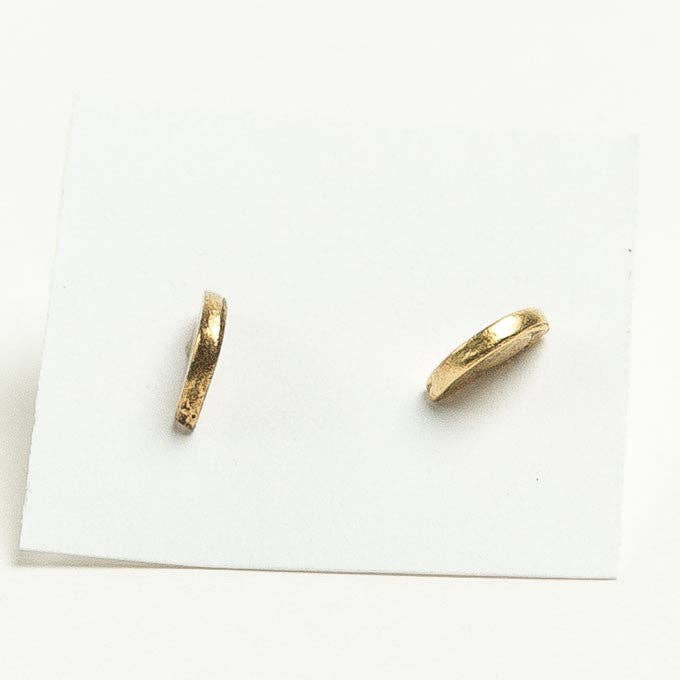 Tilly Doro • Half-moon Stud Earrings • Gold