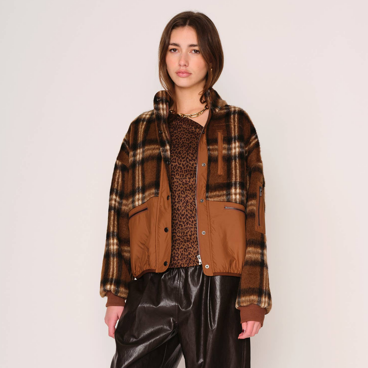 D. Ra • Wool Blend Lucien Jacket • Toffee