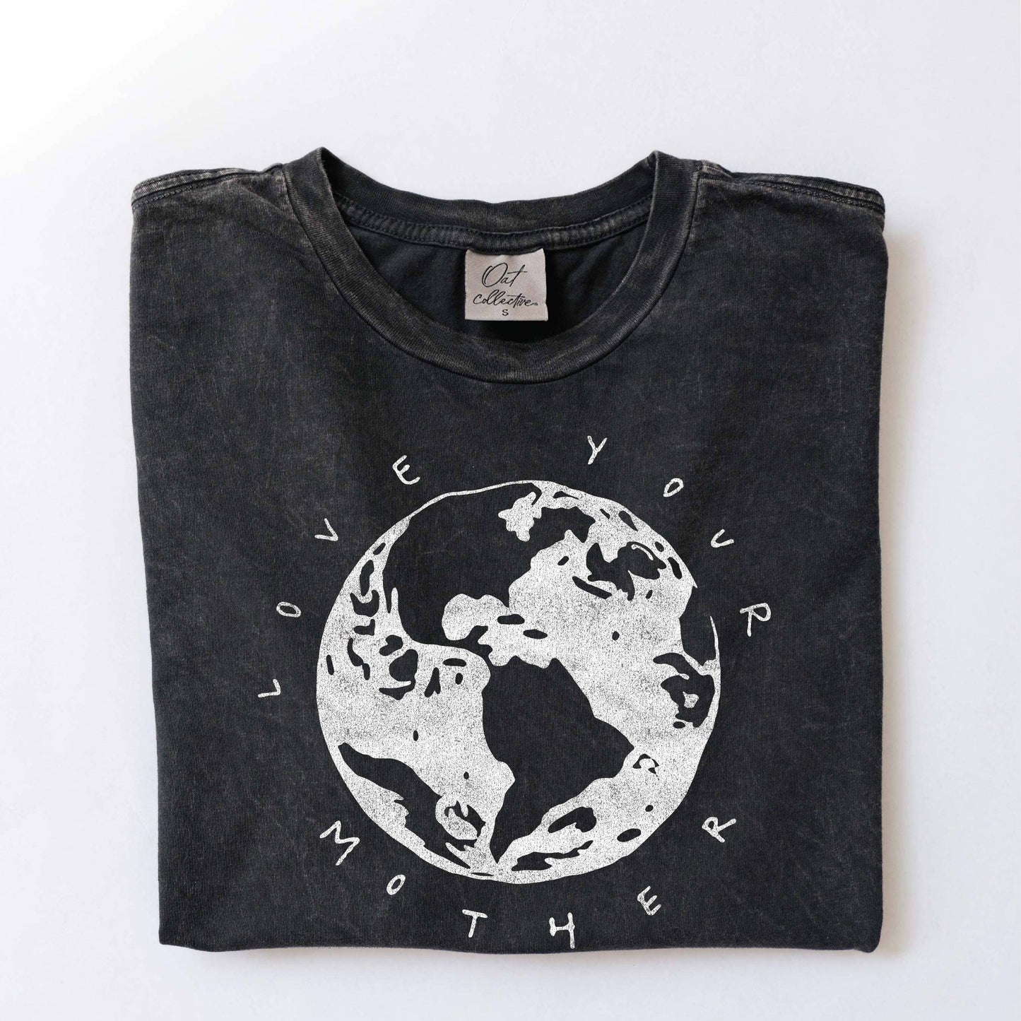 Love Your Mother Tee • Mineral Wash Black