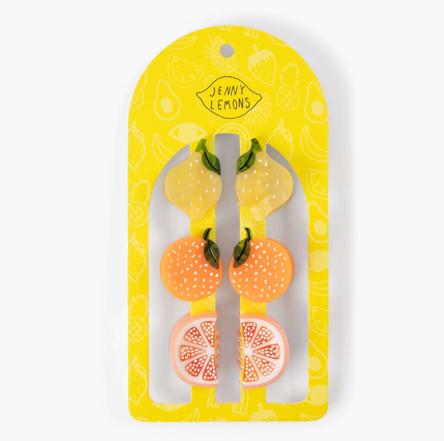Jenny Lemons • Micro Hair Claw Clip Set • Sunshine Citrus