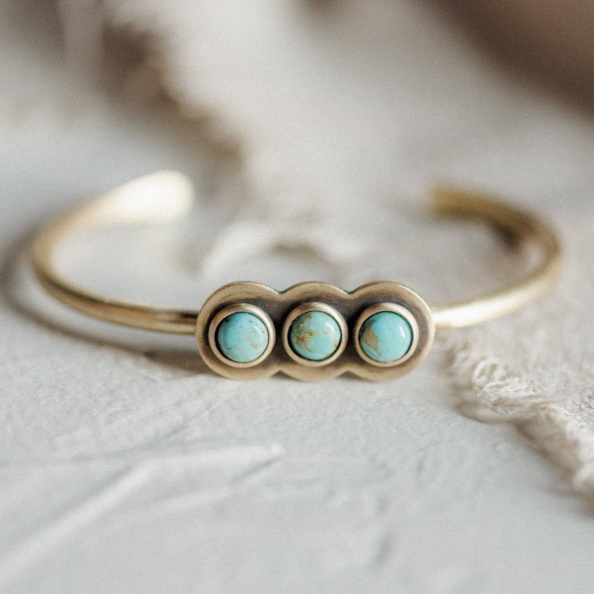 Common Form • Ramsey Cuff • Brass & Turquoise