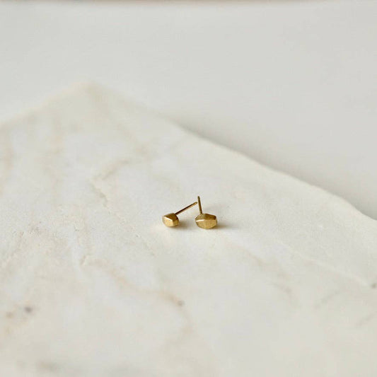 Tilly Doro • Nugget Stud Earrings • Gold