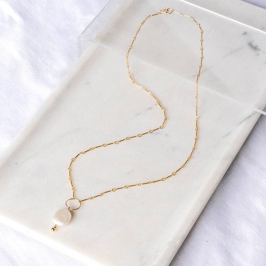 The Swell Life • Aura Pearl Necklace • 14K Gold Fill
