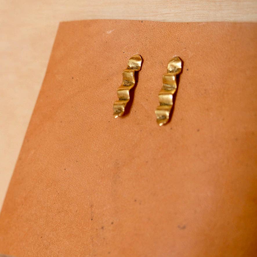 Tilly Doro • Wave Stud Earrings  • Gold
