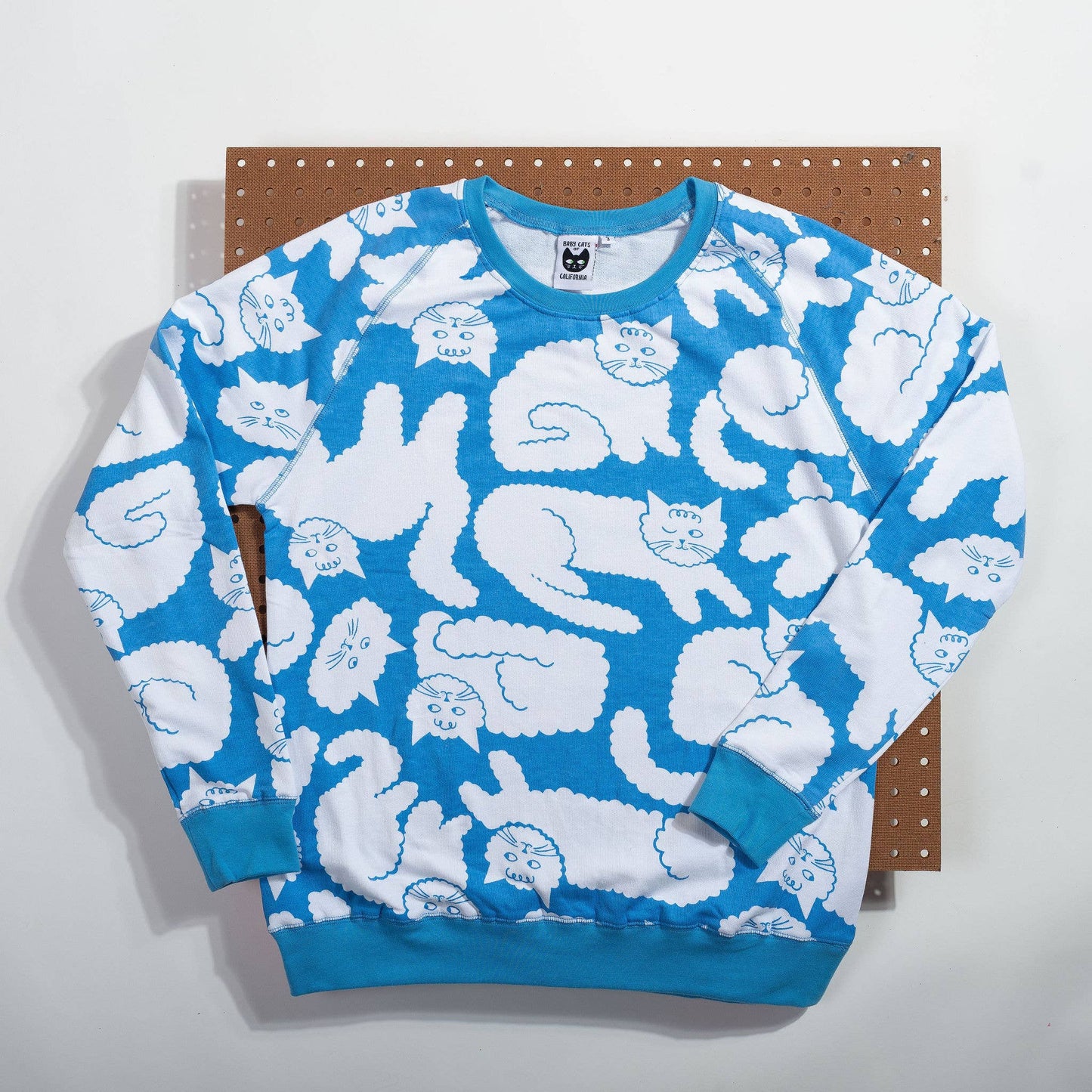 Cloud Cat Sweatshirt • Sky Blue